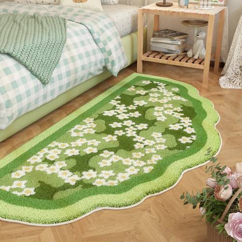 faux cashmere 1000g and 10mm pattern carpet creative irregular rug bedroom bedside fluffy soft carpet living room carpet closet study casual carpet non slip washable mat
