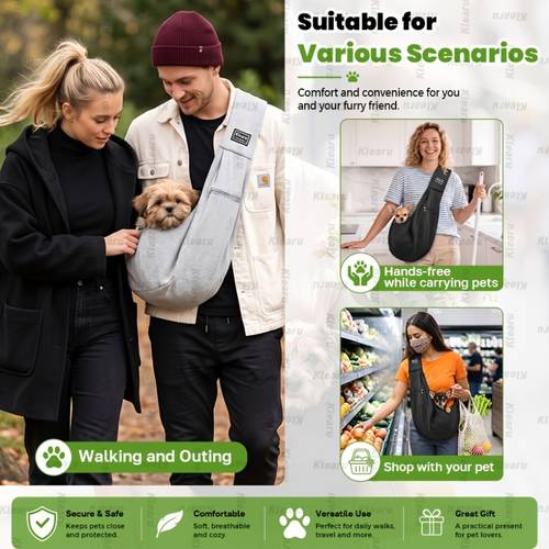 small cat and dog sling pet bag classic shoulder strap and zipper outdoor diagonal cross bag suitable for cats and dogs pets weighing up to 14 lbs 6 5kg halloween christmas pet supplies