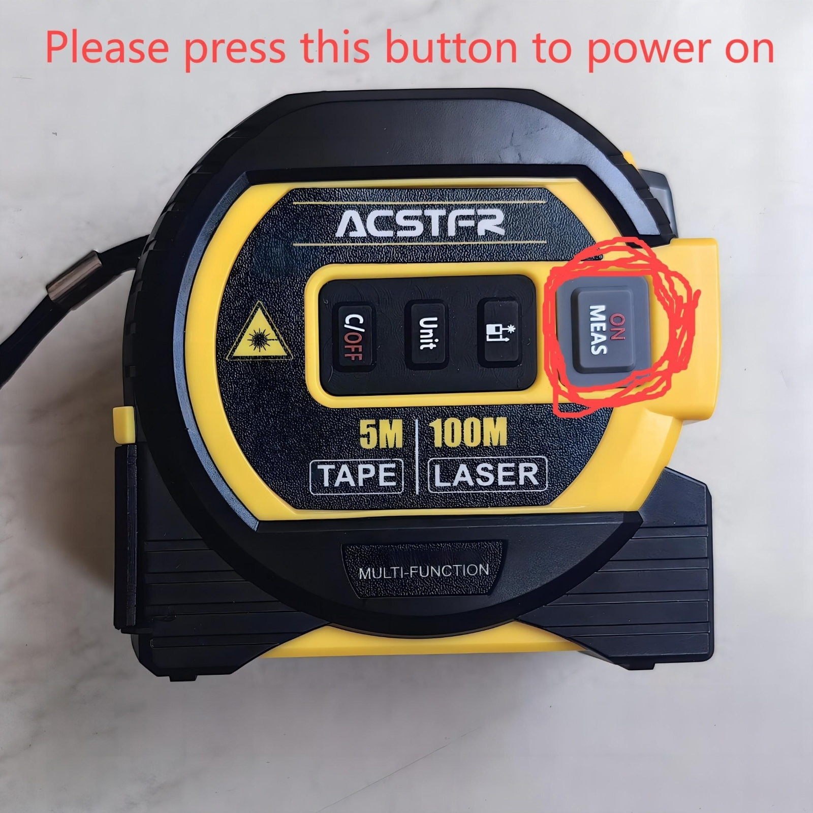 3-in-1 Digital Laser Tape Measure – High Precision Rangefinder With LCD Display