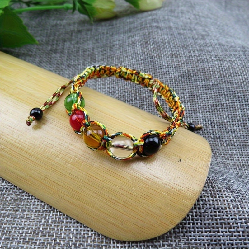 Colorful Rope Bracelet with Element Beads for Zodiac Year