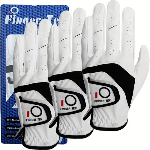 golf gloves men left hand right pu all value 3pcs golf gloves mens for handed golfer rain grip comfortable s m ml l xl xxl xxxl