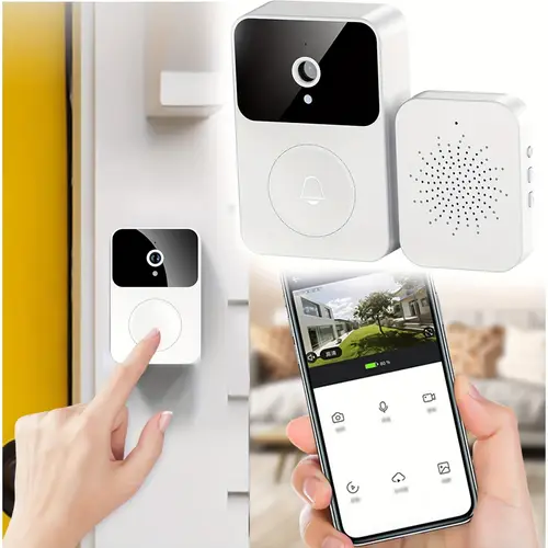 doorbell camera wireless smart video doorbell with doorbell two way audio night support 2 4g wifi security doorbell for apartment office