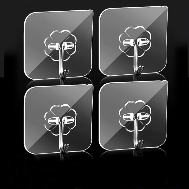 

5pcs/10pcs Crochets adhésifs puissants, perçage, , résistants, crochets de transparents, contemporain, , installation , de rangement et , crochets utilitaires