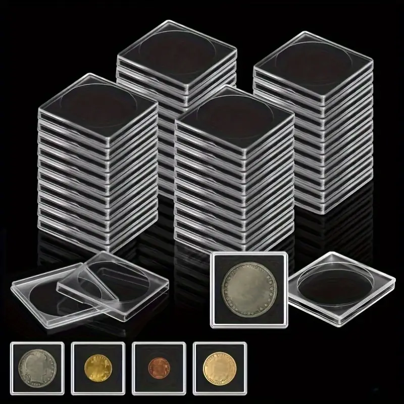 Capsules de pièces de monnaie - VVIKIZY - 100 pièces - Plastique Capsules de pièces de monnaie - VVIKIZY - 100 pièces - Plastique