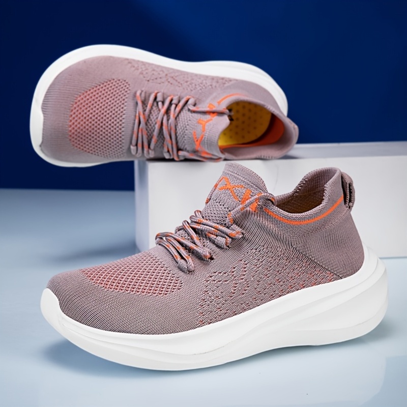 Wide Toe Athletic Shoes, Breathable Mesh Running Sneakers for Couples