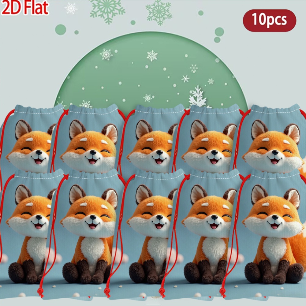 Halloween Gift Bag Fox Plush Toy with Gift Bag