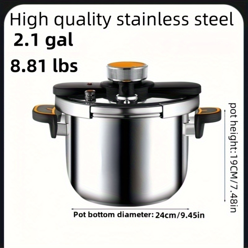 TEMU Pressure Cooker High Pressure Induction Cooker Gas Universal Explosion-proof Pressure Cooker