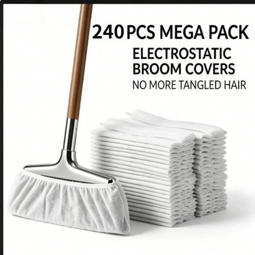 imagen del artículo 240 protectores desechables estáticos para escobas, fuerte atrapamiento de pelo de , protectores elasticidad para escobas, pelo que , adecuados para pisos de madera y baldosas, absorción rápida de polvo y