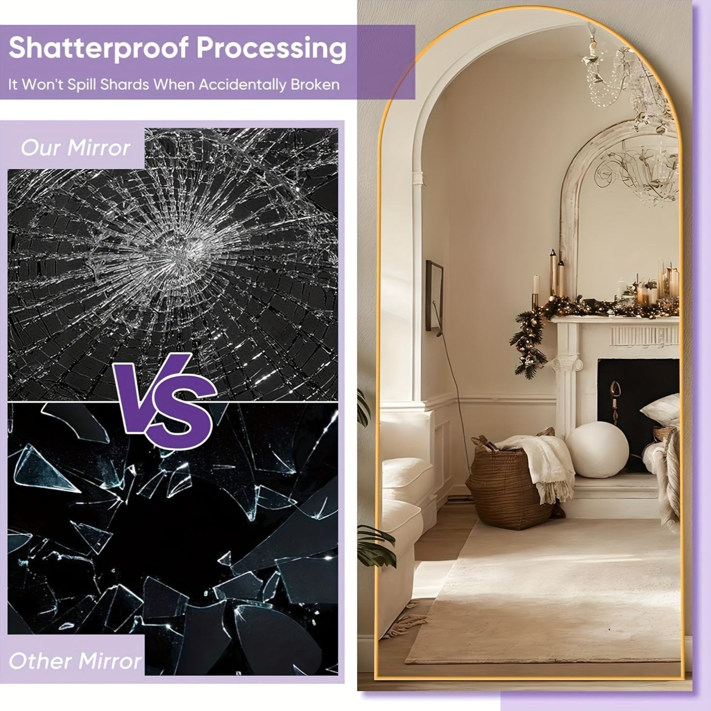 Full Length Mirror Arched Floor Mirror Freestanding, 58×19 In Floor Standing Mirror Full Body Mirror With Stand For Bedroom, Hanging Mounted Mirror For Living Room Cloakroom 20 Full Length Mirror, Arched Floor Mirror Freestanding, 58×19 In Floor Standing Mirror Full Body Mirror With Stand For Bedroom, Hanging Mounted Mirror For Living Room Cloakroom