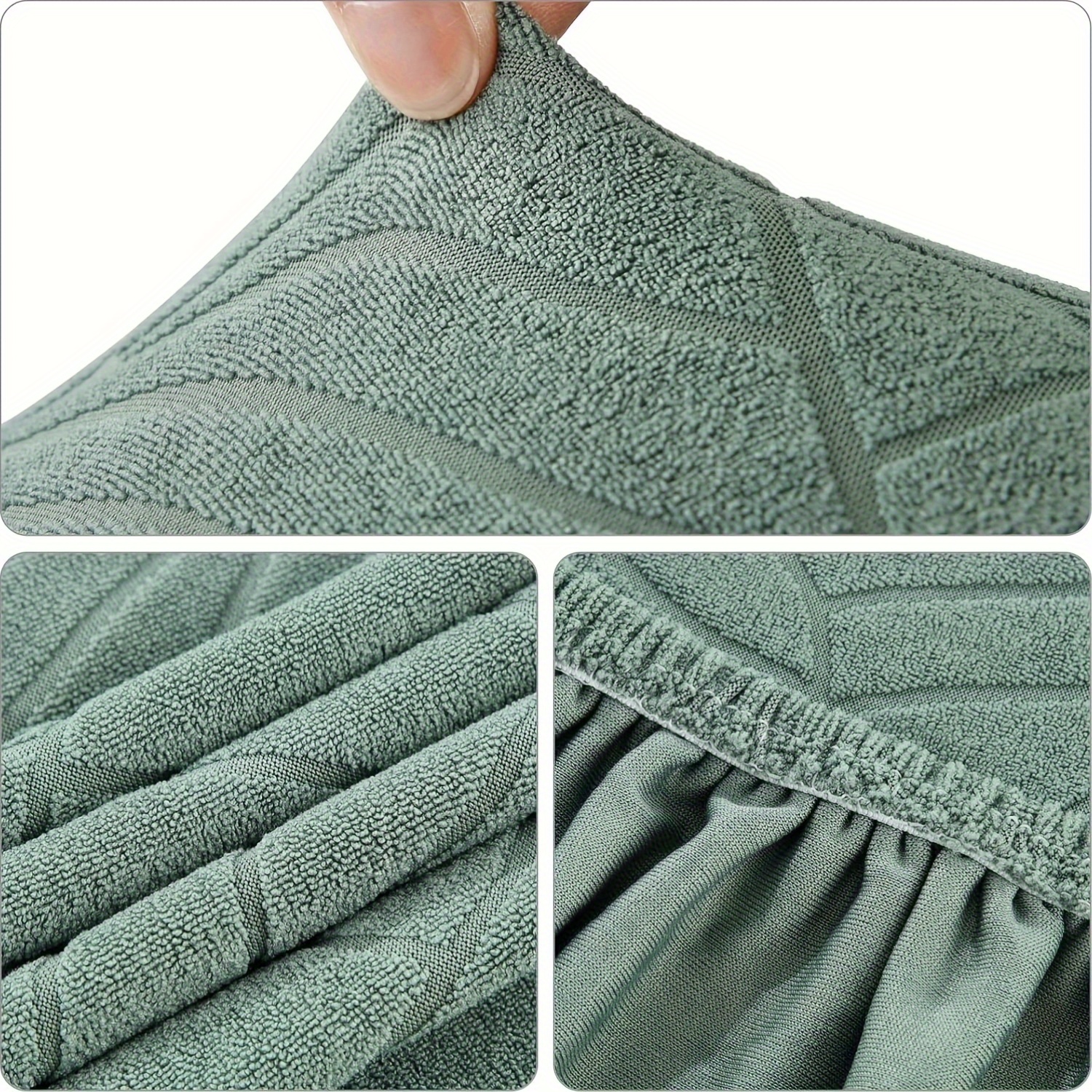 Alishomtll Lot De 4 Et 6 Housses De Chaise En Velours Froissé