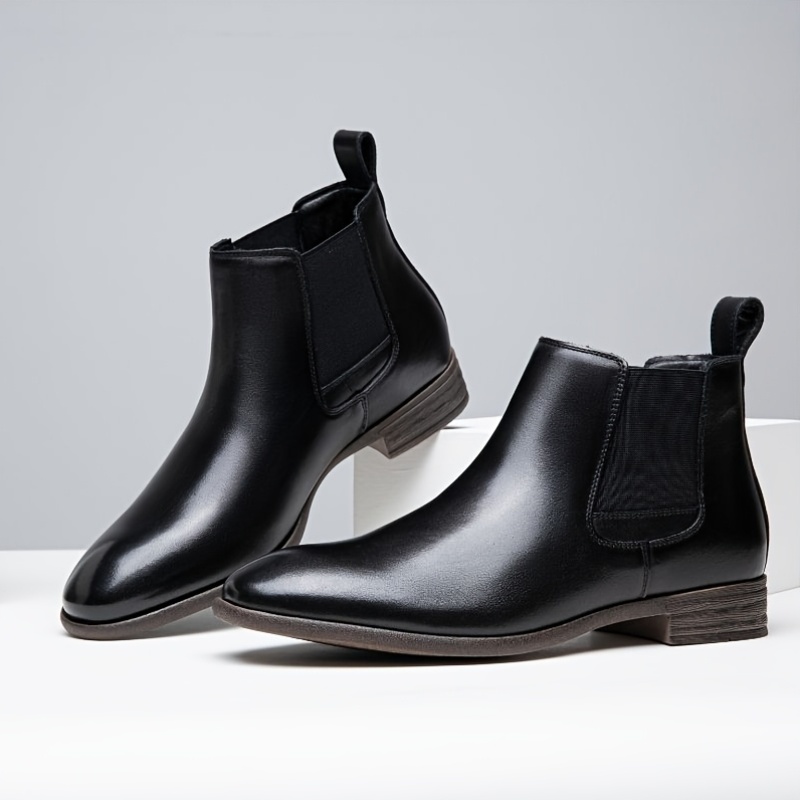 Bottes Chelsea Homme Cuir Motif Serpent - Bout Pointu, Fermeture Éclair - Taille 7-10