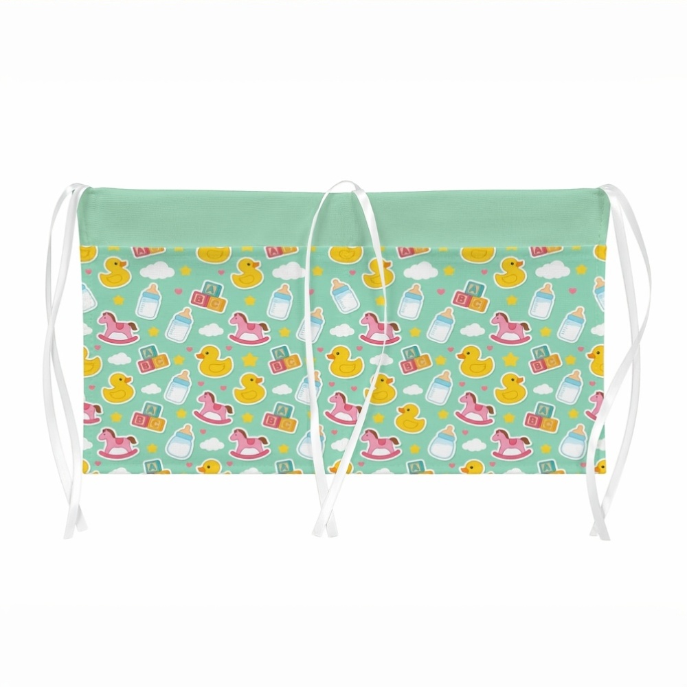 Cute Double Pockets Hanging Organizer for Strollers & Cribs