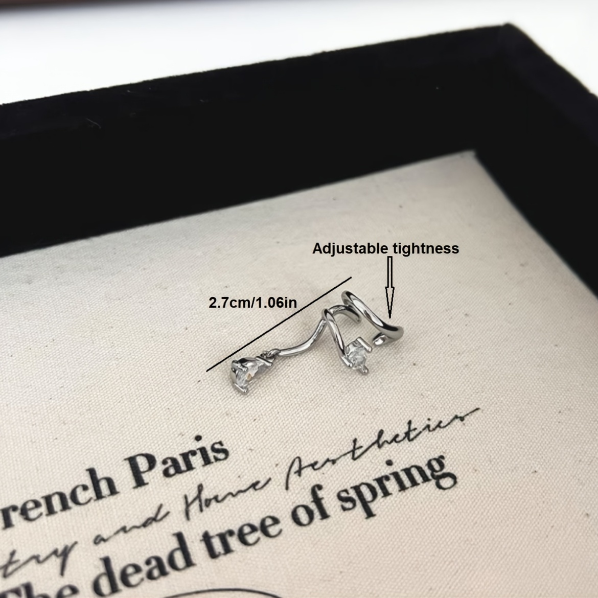 Elegant High-End Water Drop Shaped Clip-On Earrings