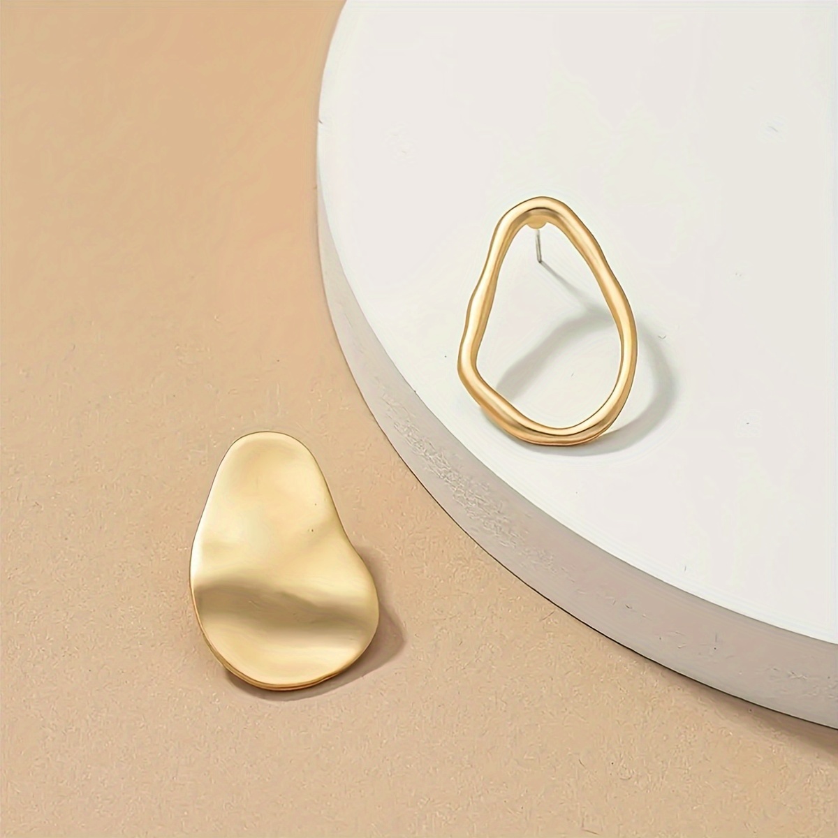 Bohemian Style Minimalist Asymmetrical Geometric Earrings