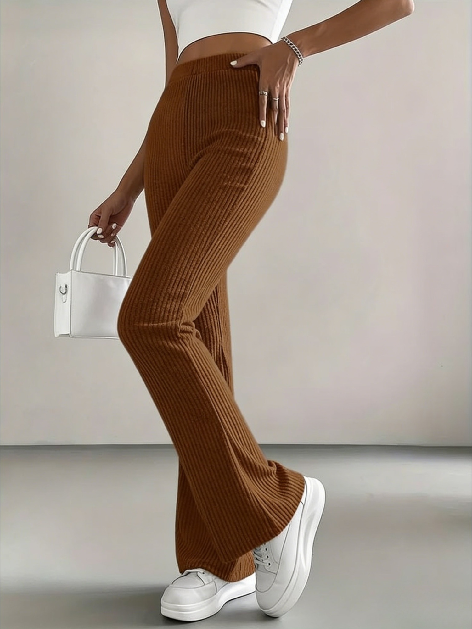 chinese dress ladies Womens Dress Work Suit Pants Fashion High Waisted Lounge Wide Leg Pant  Dressy Casual Elegant Business Orange Trousers at Amazon Women's Clothing  store main image 1