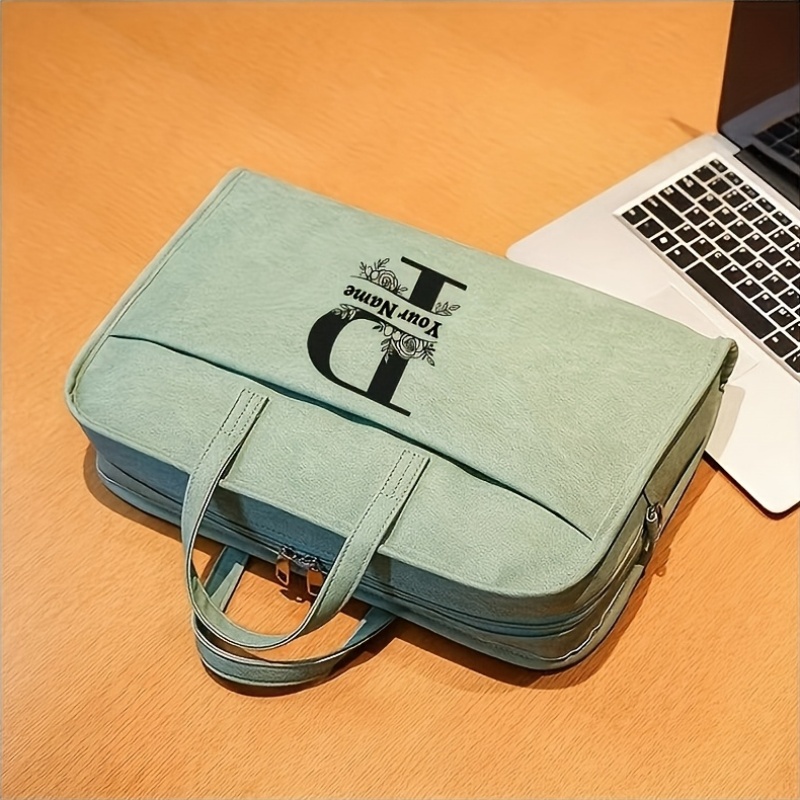 Personalized 15.6-Inch PU Notebook Bag