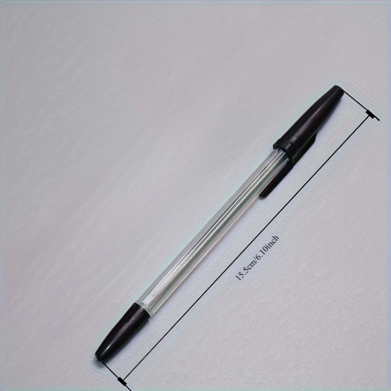 30pcs Fine Point Ballpoint Pens 1mm Plastic Round Body, Click-off Cap,  Red Blue Black Ink, for Adults 18+ Writing Supplies and Promotional Gift