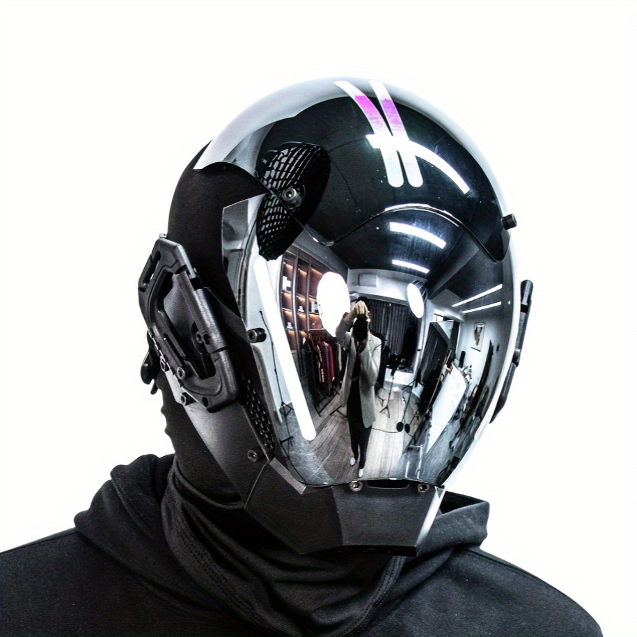 custom gas mask motorcycle helmet Gas Mask Bespoke Motorcycle Helmets Half Cyberpunk Helmet CYBER TECHWEAR® –  Cyber Techwear