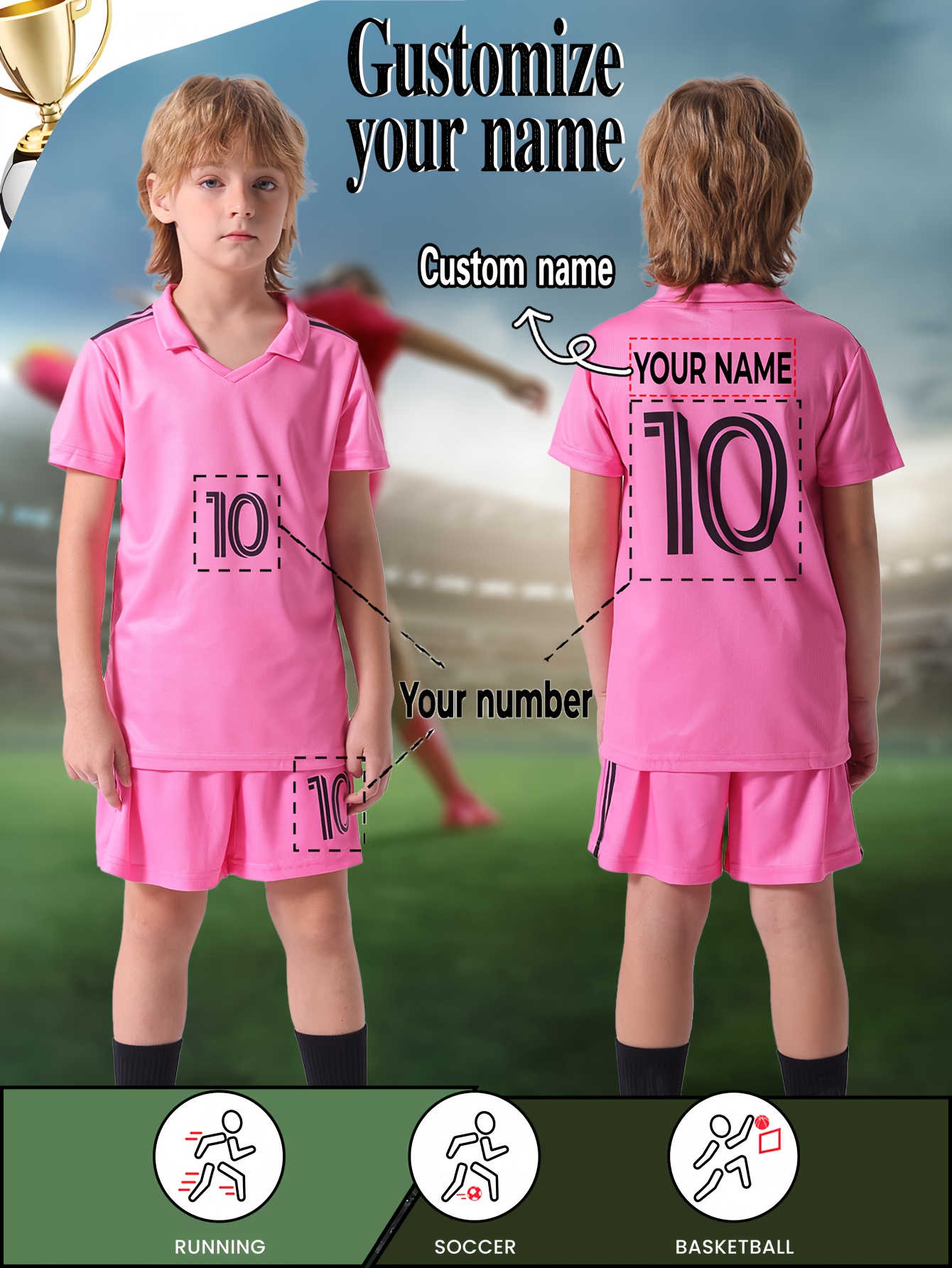 traje entrenamiento fútbol niños #7 capa base rápido Temu Colombia