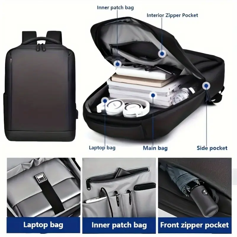 casual school backpack large travel backpack 6 inch laptop backpack polyester backpack for college details 4