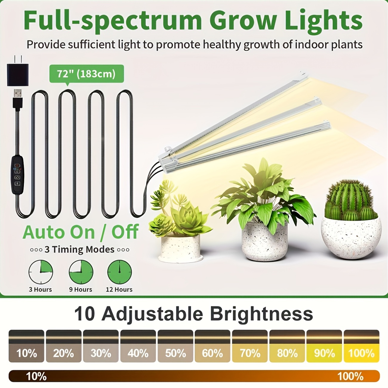 [Multi-Functional Plant Stand] 8 Tier 60'' Multi-Functional Metal Plant Stand With Grow Lights | 1pc Indoor Display Stand For Multiple Plants, Irregular Shape Planter For Patio, Living Room, Study, Bedroom - Good Gift For Plant Lovers