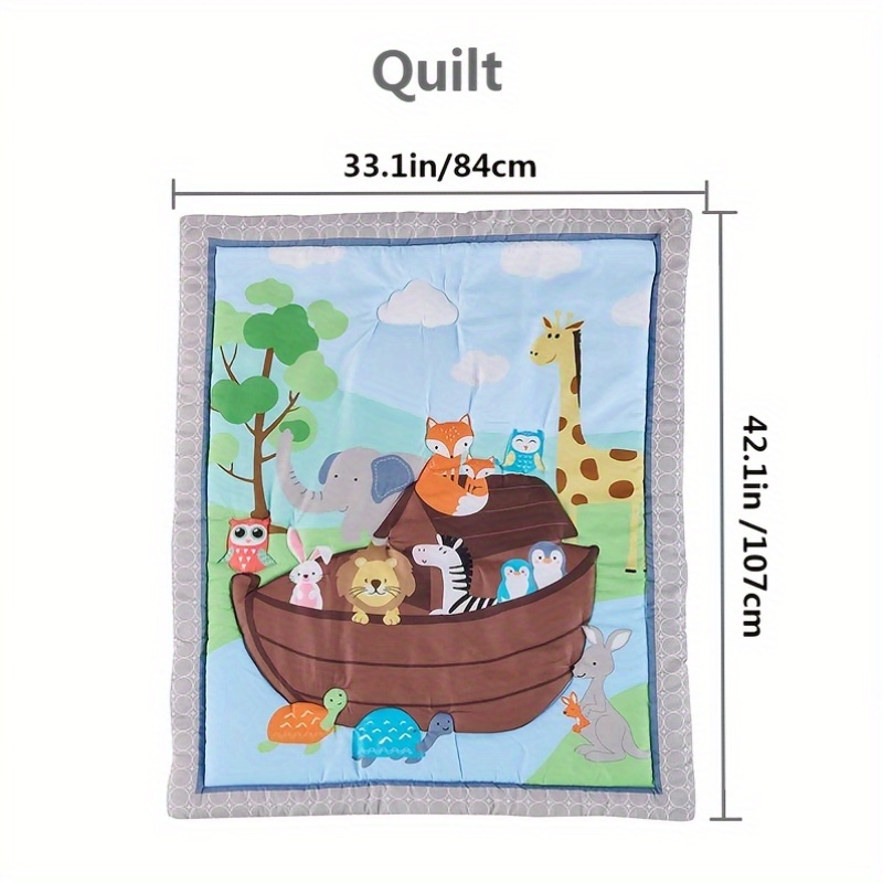 Set of Four Polyester Sheets Featuring 'In The Same Boat' Design