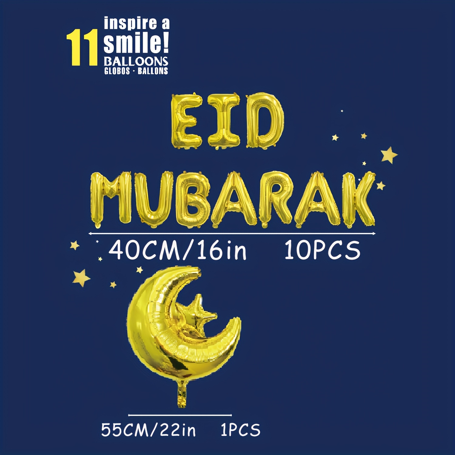 Image of 11pcs, Balloon Banner, For Home Decoration Ramadan Gift Mubarak Party Supplies Wall Decoration Holiday Decorations