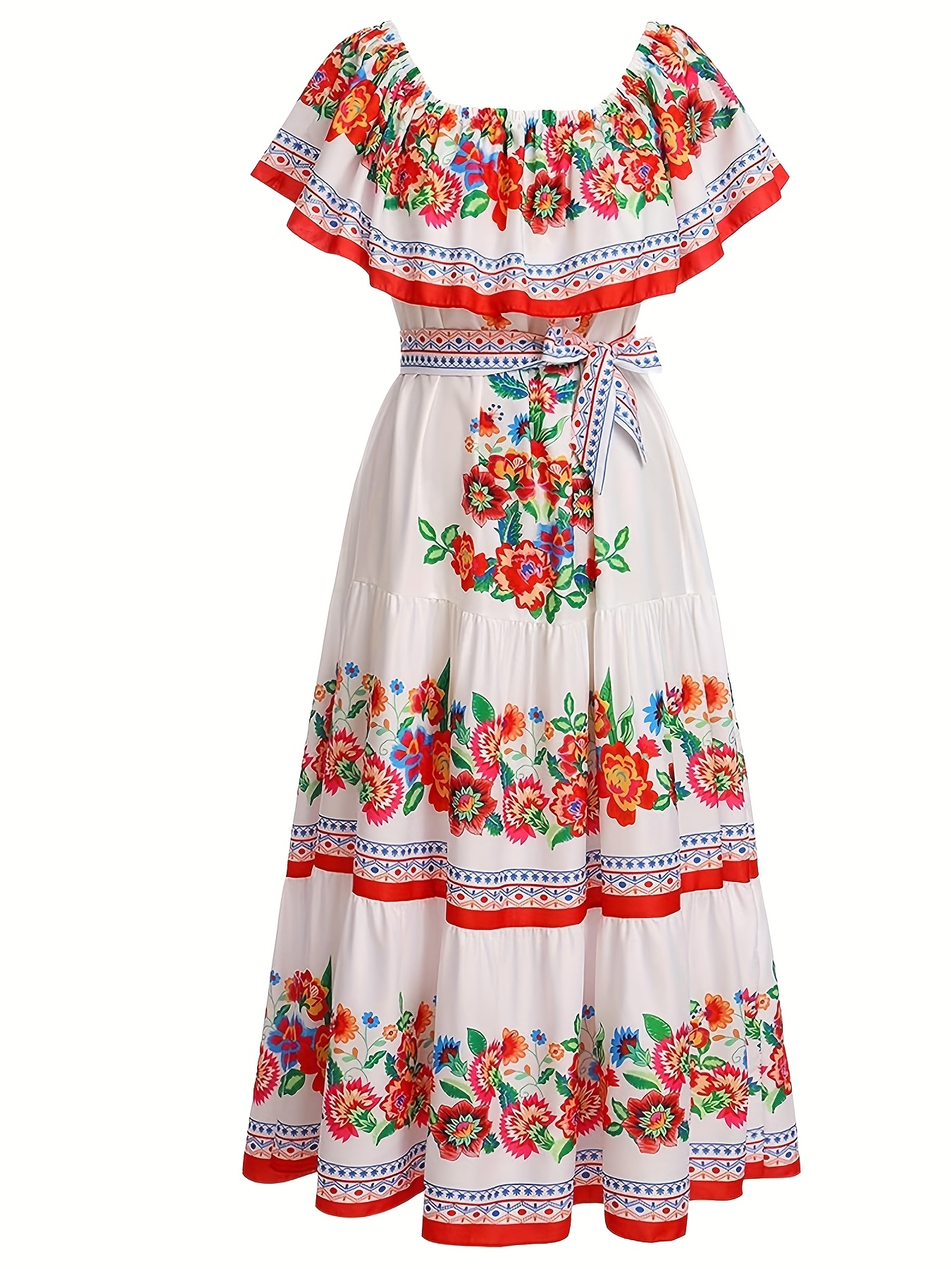 1pc mexican womens dress a traditional mexican dress women - Temu Mauritius