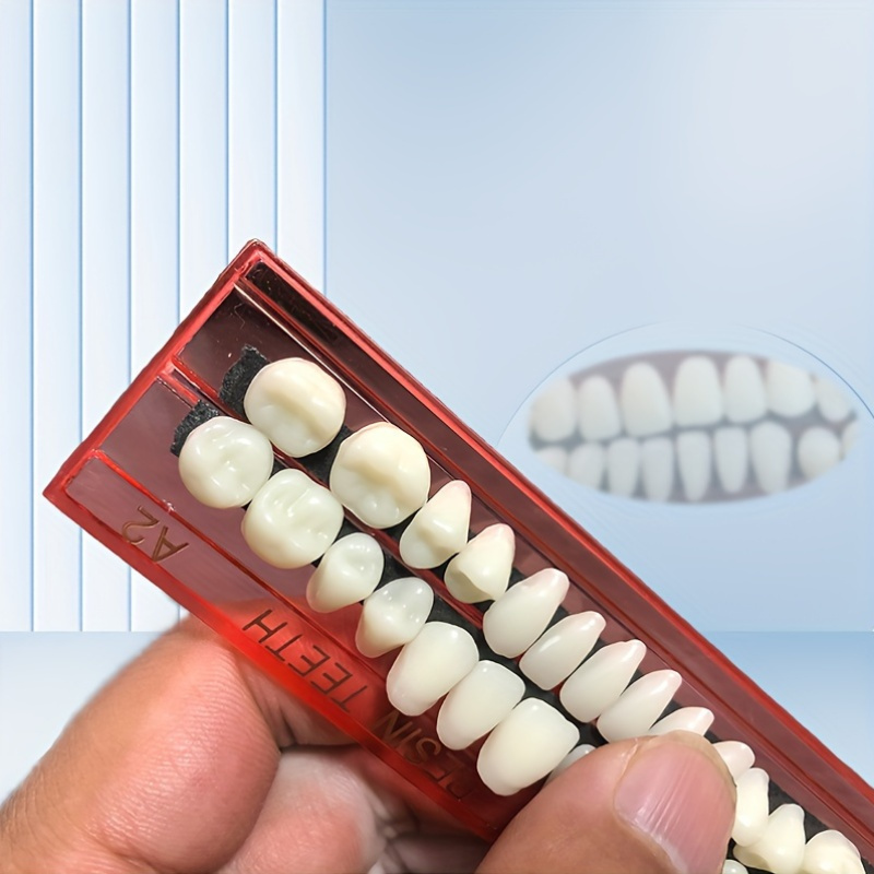 5 Juegos De Dentadura Dental De Rina Acrílica A2 A3, Juego Completo De Dient Postizos, Modelo De Enseñanza Sintético Superior E Inferior, Material De Odontología - AliExprs