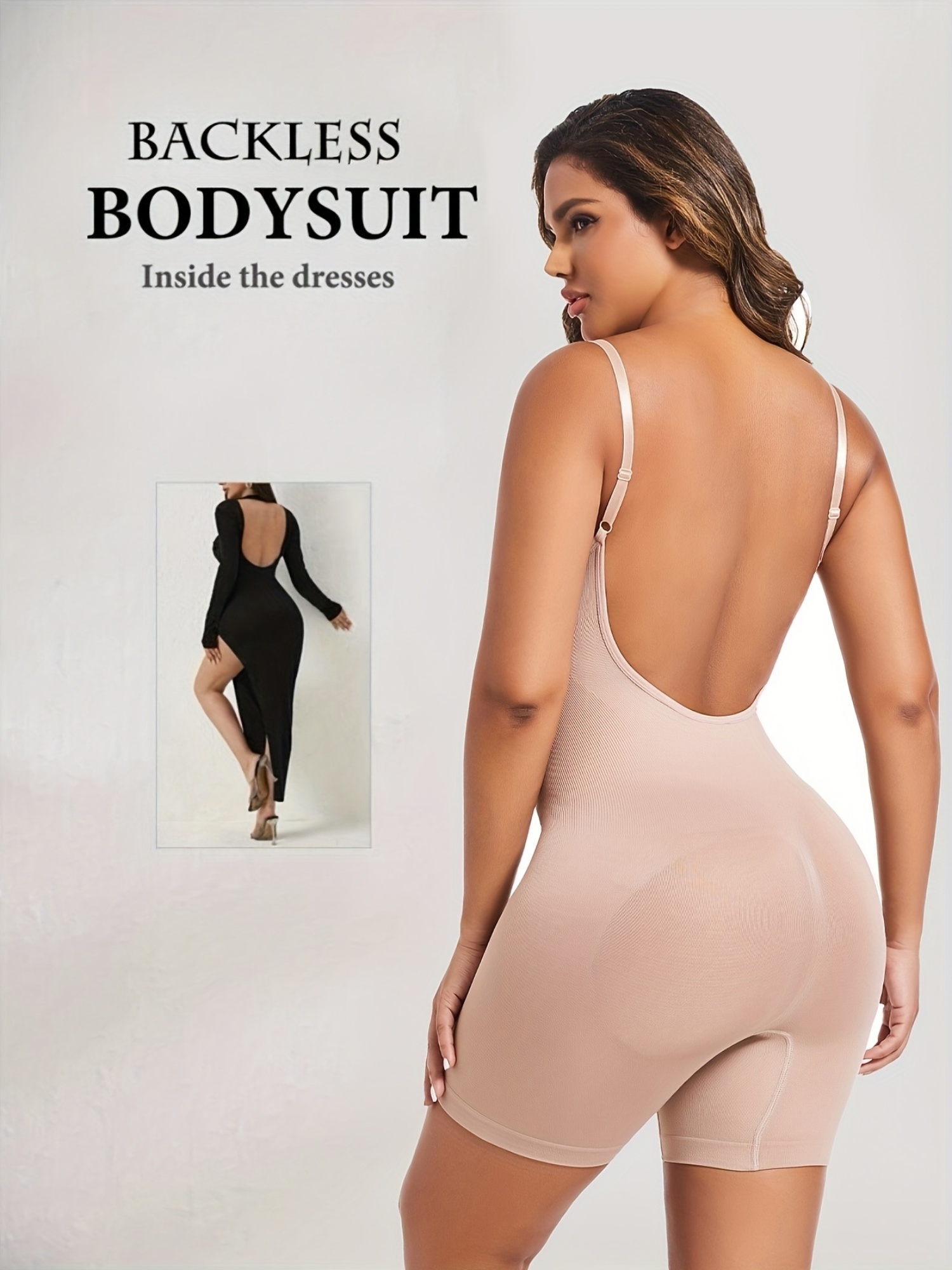 seamless shapewear bodysuit backless tummy control - Temu Mauritius