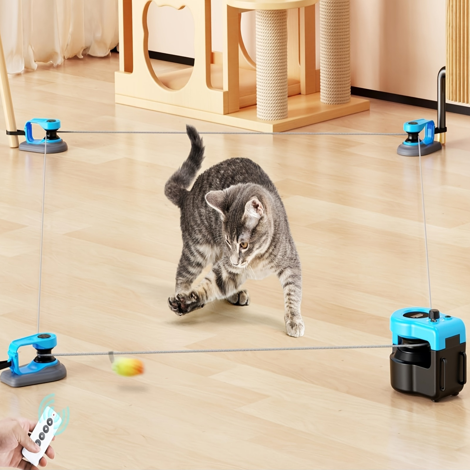 juguetes interactivos gatos mejorados gatos interior Temu