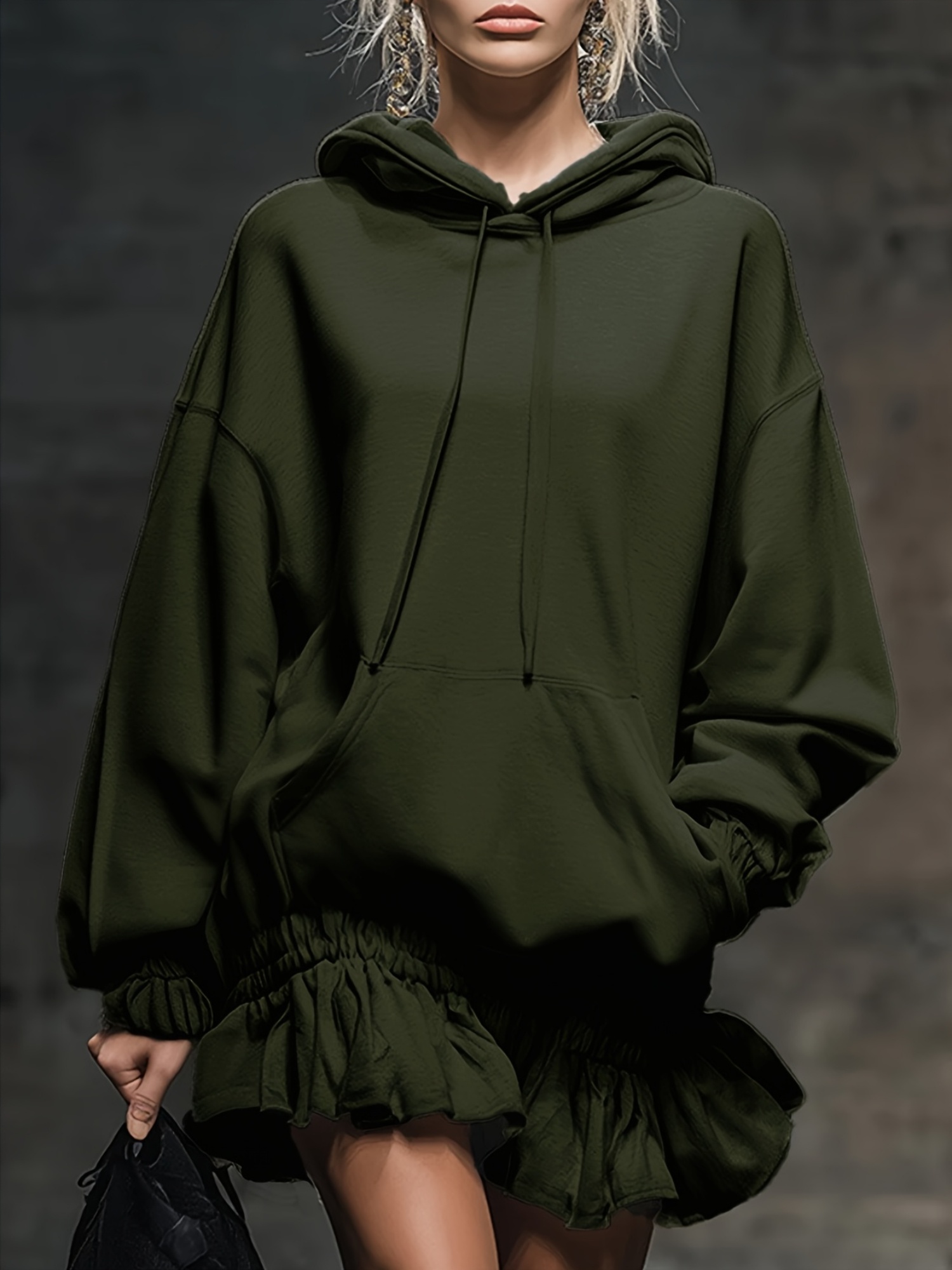 Casual Hooded Dress