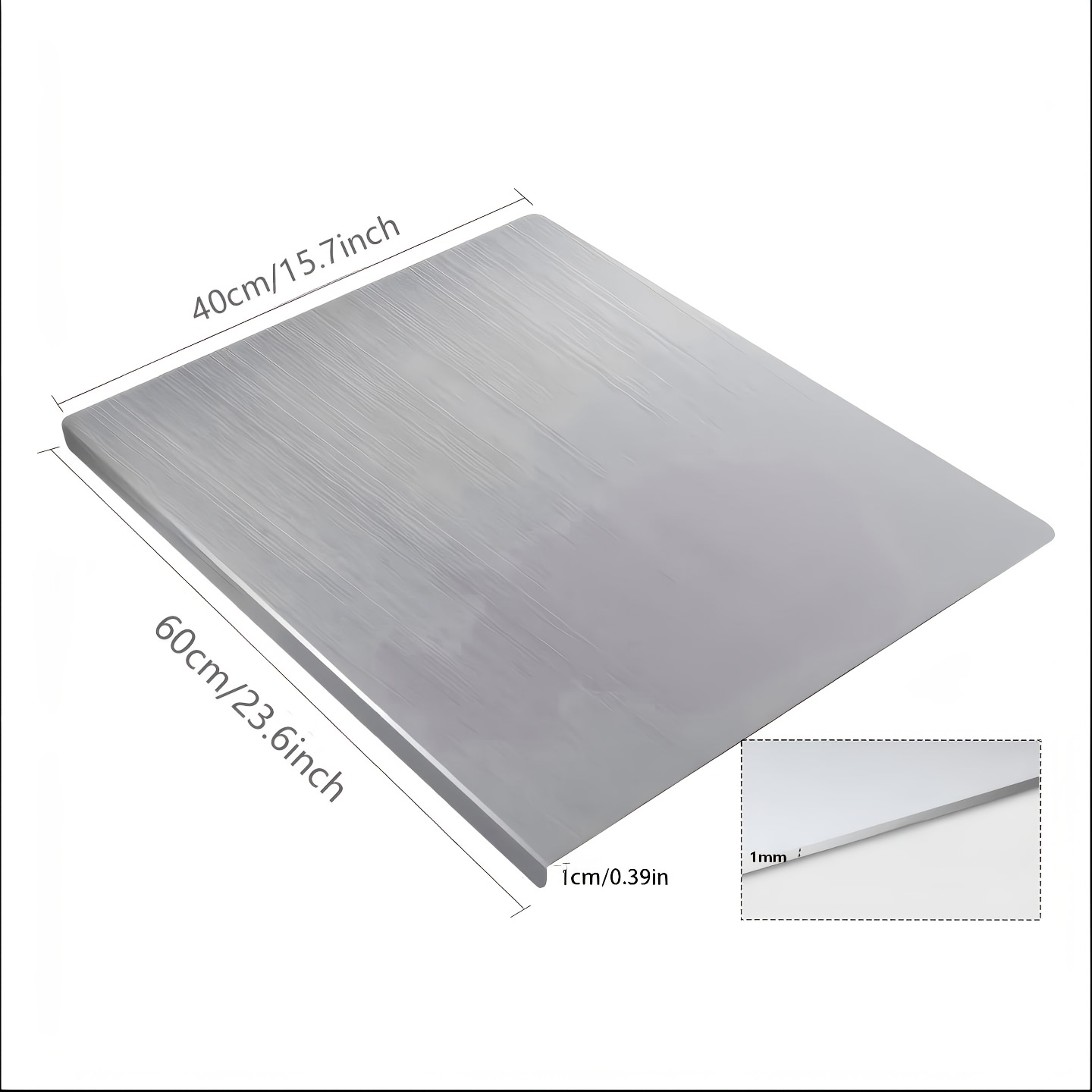 TEMU Planche à découper extra large en acier inoxydable - Durable, sûre pour les aliments, pour les fêtes et l'utilisation quotidienne, parfaite pour