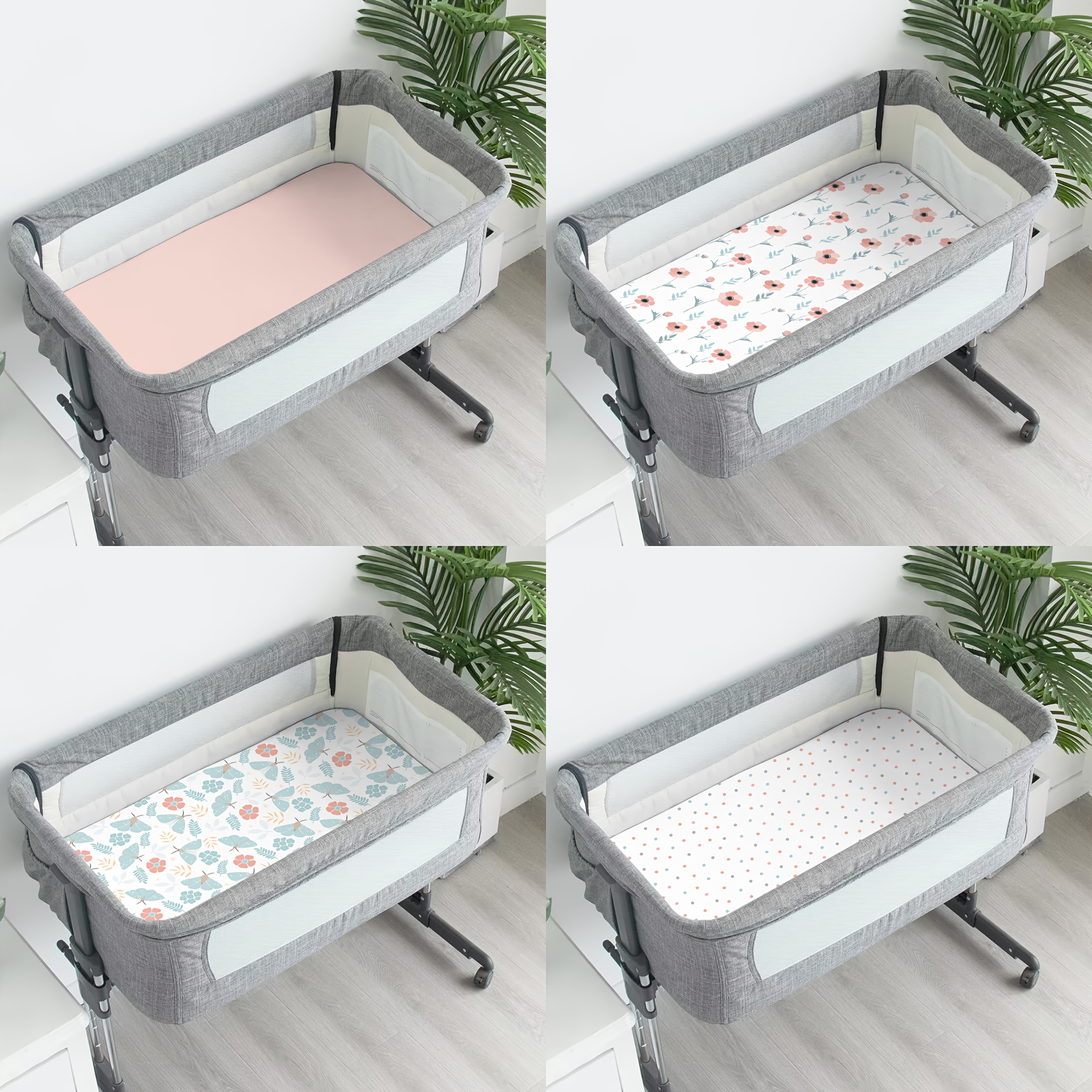 4 pack kids fitted sheets suitable for all ages kids multiple colors ultra soft and   fabric size options 33 x20 x4 84x51x10cm or 55 x27 5 x8 140x70x20cm for   style fitted sheets   mattress not included