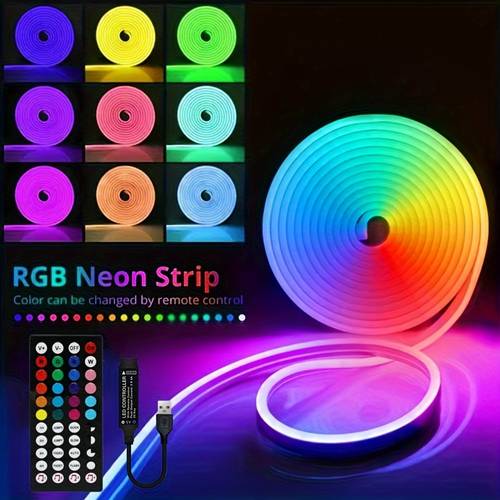 rgb color changing smart light bedroom led light color changing led strip with 44 key remote music sync led strip for home party decoration lqhzmyy