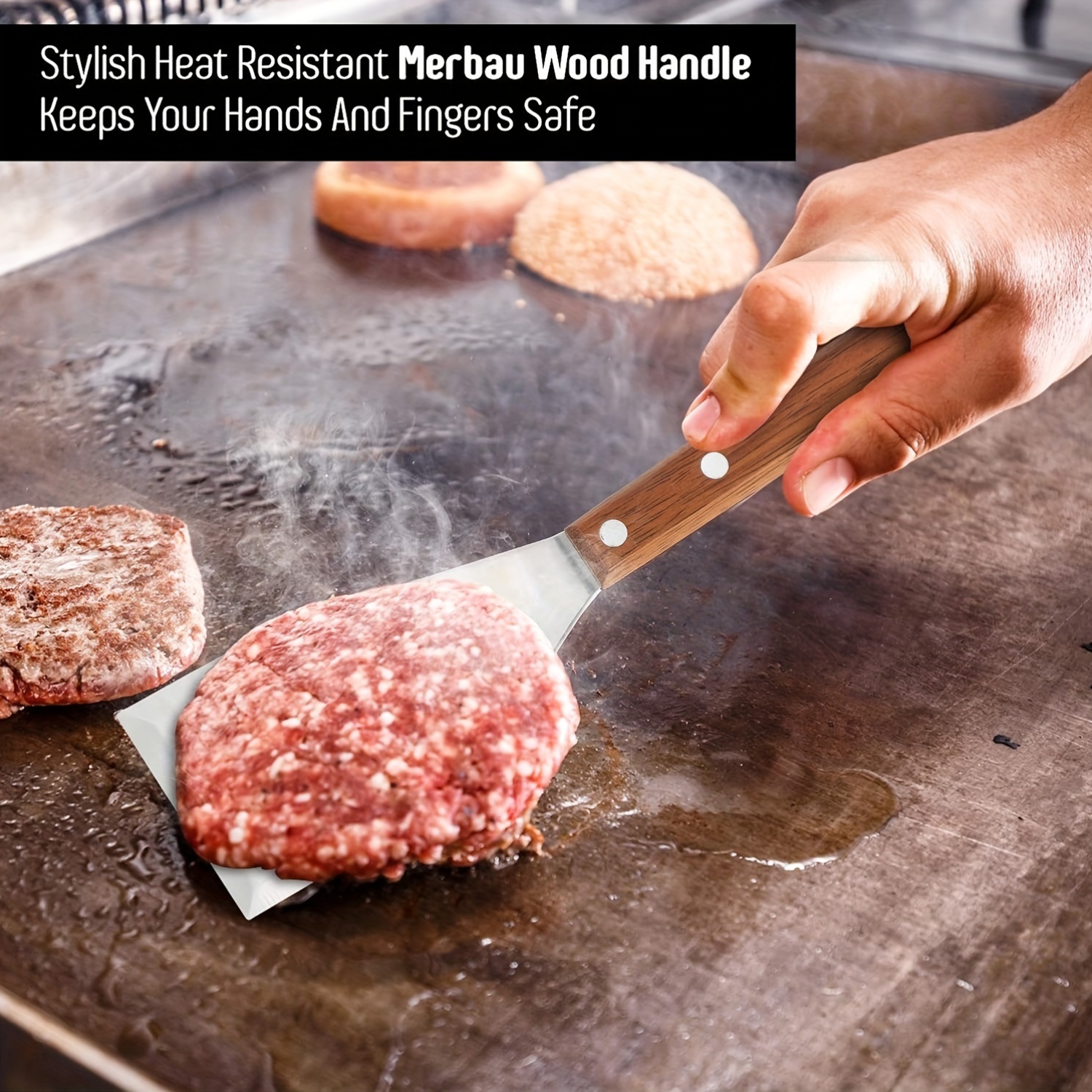 Special Tiramisu Spatula with Wooden Handle
