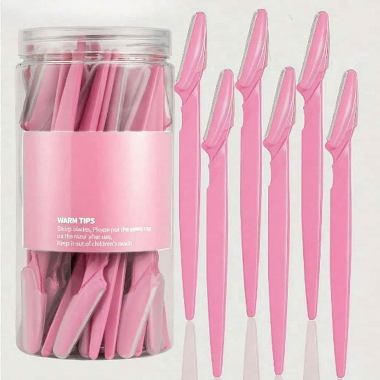 12pcs 4pcs stainless steel eyebrow razor set with protective cover suitable for men and women precision eyebrow shaper