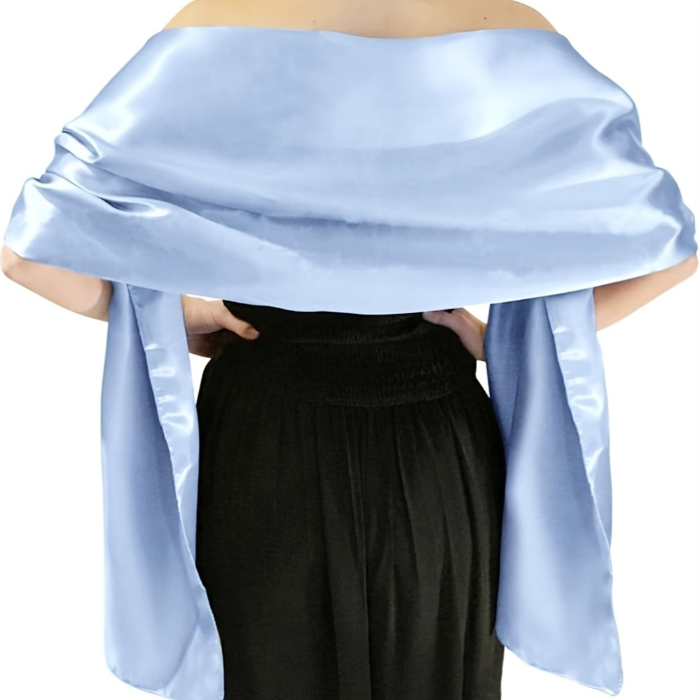 princess polly baby blue dress 1pc satin dress shawl bridal parties womens extra long scarf