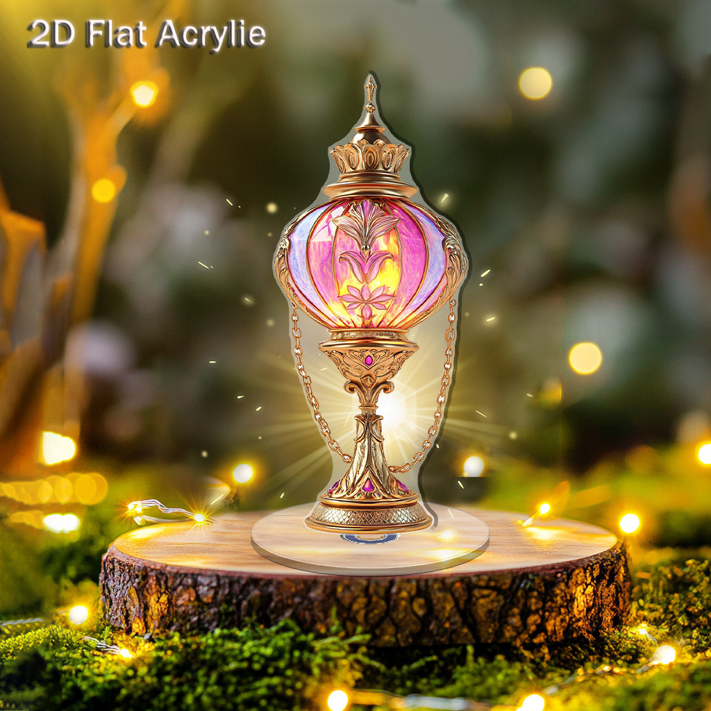 De Betoverende Schijn van de Glazen Olielamp