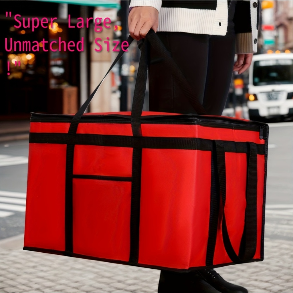 Food Delivery Bag, Insulated Pizza Food Delivery Bag Large Thermal