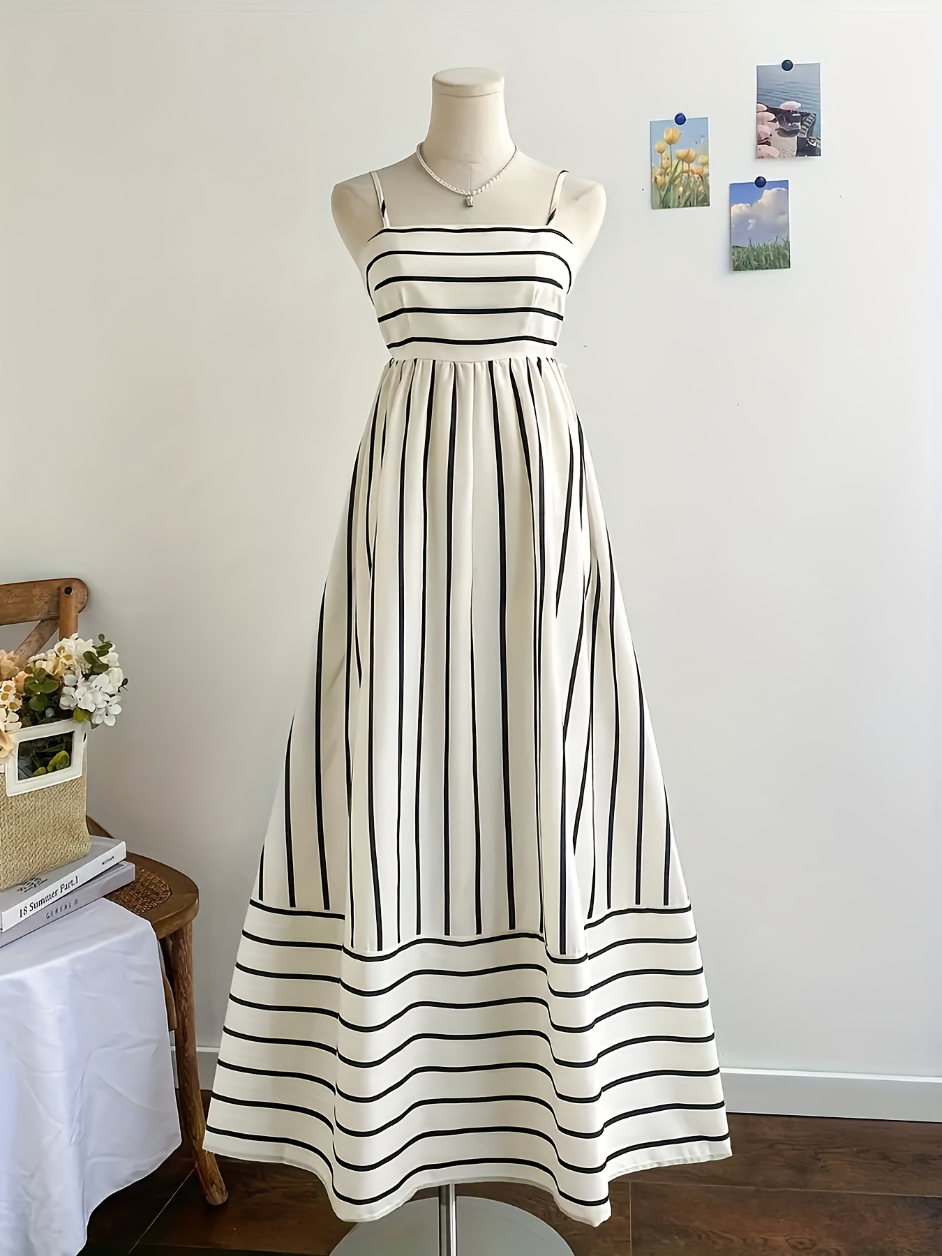 princess polly baby blue dress Ladies Striped Dress Maxi Dress Womens Striped Shirt Dress Ladies Dresses  Black White