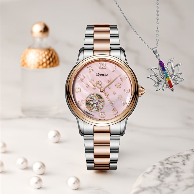 Ms. Deesio's Trendy Star Automatic Mechanical Watch Set