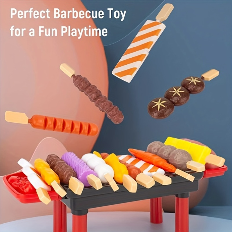 Jouet Barbecue Pour Enfants NIWWIN - 22 Pièces Jeu D'imitation Cuisine - Aliments Et Accessoires - Dès 3 Ans
