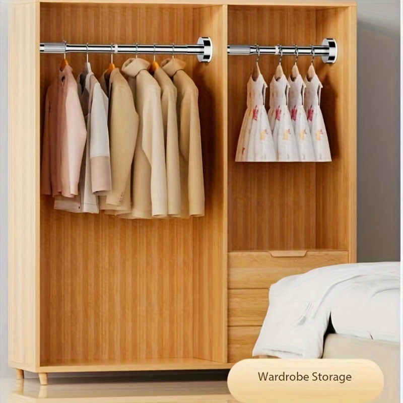 Edelstahl Kleiderstange Ausziehbar - Praktische Wäscheleine Mit Greifgabel | Für Balkon & Haushalt