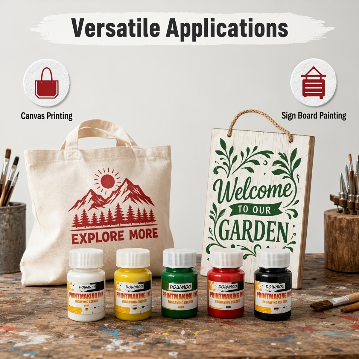 6-Color Printing Ink Set, 60Ml Each