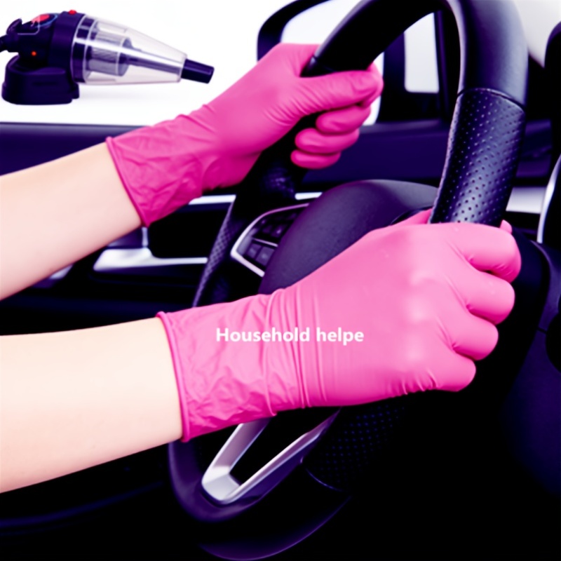 6/10 Pairs Disposable Nitrile Gloves | Isolate Stains, Prevent Dirt and Oil, Ideal for Wiping Windows, Mopping Floors, Washing Cloths, and Dishes, Frees Hands from Roughness, Essential for Home Use - Image 8