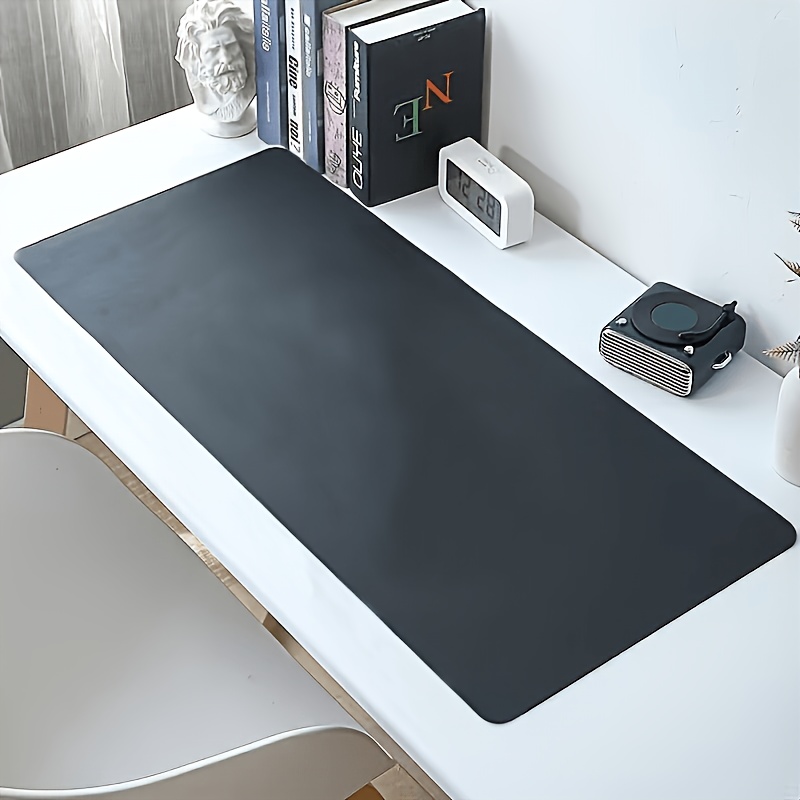 TEMU Extra Large Multifunctional Faux Leather Keyboard And Mouse Pad, Suitable For Gaming And Office, Non-slip Soft Desk Mat, Home Computer Desktop
