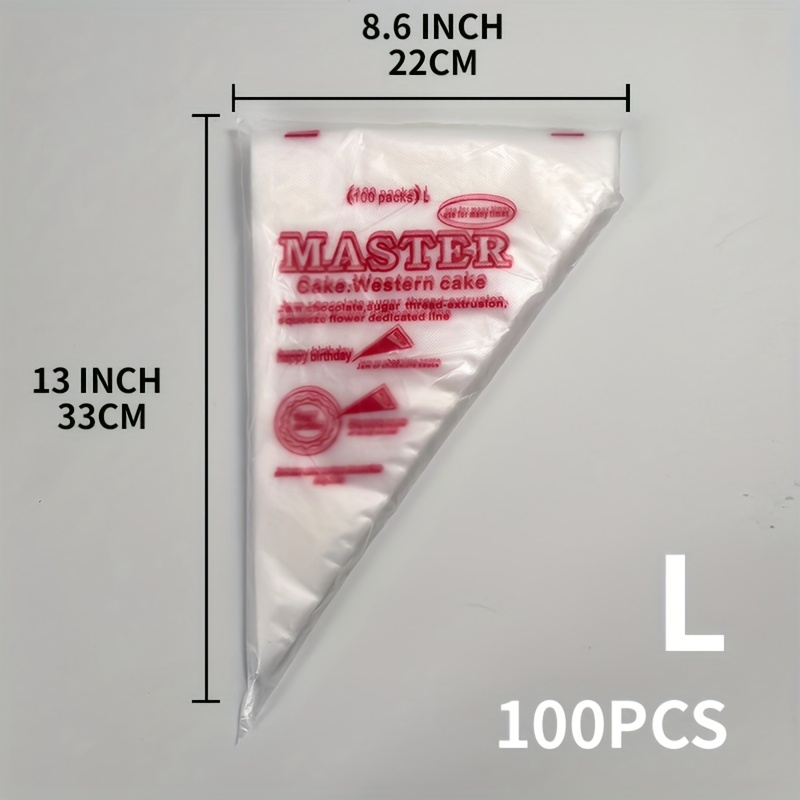 Image of Disposable Piping Bags Cake Tools Small Medium Large Size Cream Squeeze Bags