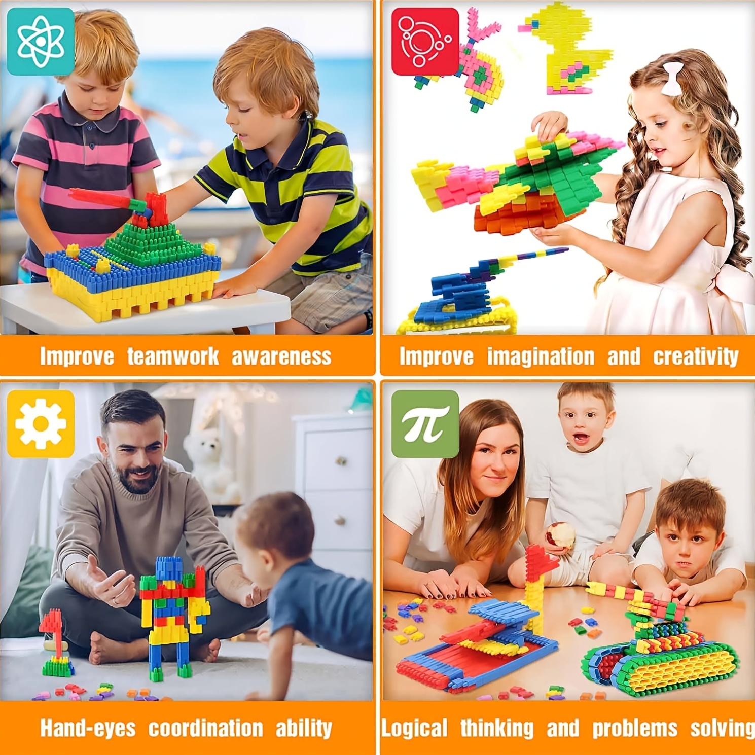 500pcs Magnetic Building Block Toy Set