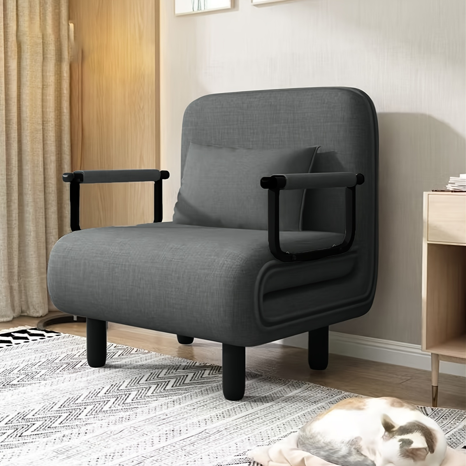 TEMU Fabulcozy Sofa Bed Armchair Convertible Cushion 60l X 68w X 85h Cm Gift Women's Gift Men's Gift Grandparents' Gift Black Friday Black Friday